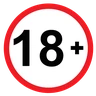Adults only 18+ badge at TuffPuff casino