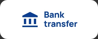 Bank transfer logo at TuffPuff