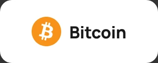 Bitcoin logo at TuffPuff casino UK